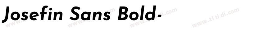 Josefin Sans Bold字体转换